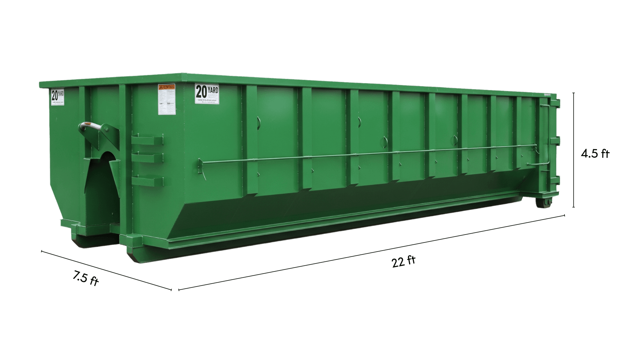 20 Yard Dumpster roll-off container